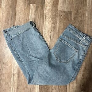 Shop Talulah risen jeans 9/29 distressed raw hem madi Nelson